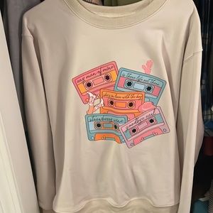 the coolest sweatshirt. It is brand new and has never been worn. 100% cotton